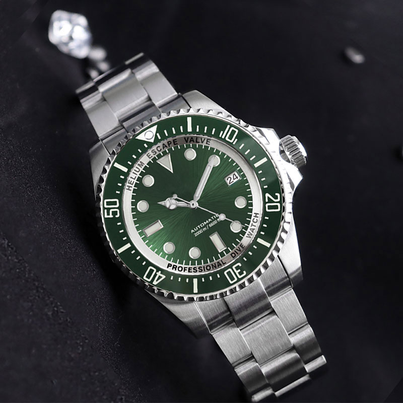 2000m Diving Watch, Custom Brand Dive Watches, Helium Escape Valve Watch