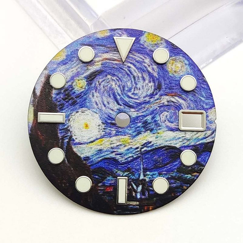 Custom Watch Dial, Diving Watch Dial, Van Gogh Watch Dial