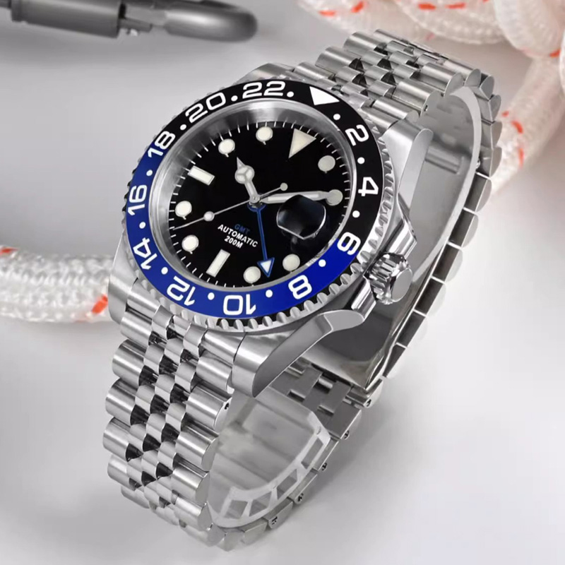 Luxury Design Custom Logo Dive Watch With GMT Function