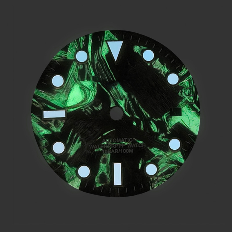 Carbon Fiber Coating Watch Dial Super Luminous Diving Watch Dial