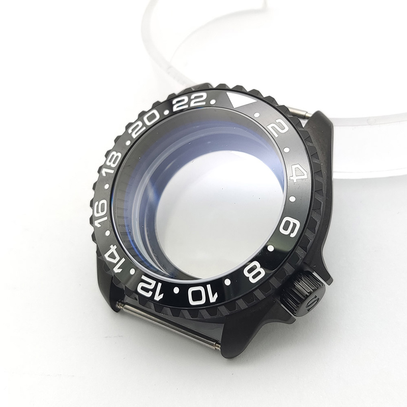 42mm Matt Stainless Steel Watch Case With Sapphire Crystal Modification Kit Watch Case SK007